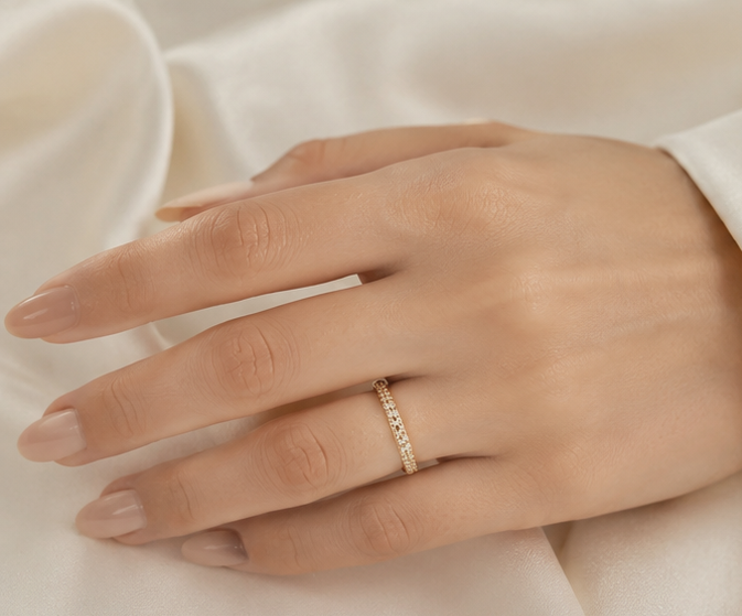 RHINESTONE AD RING