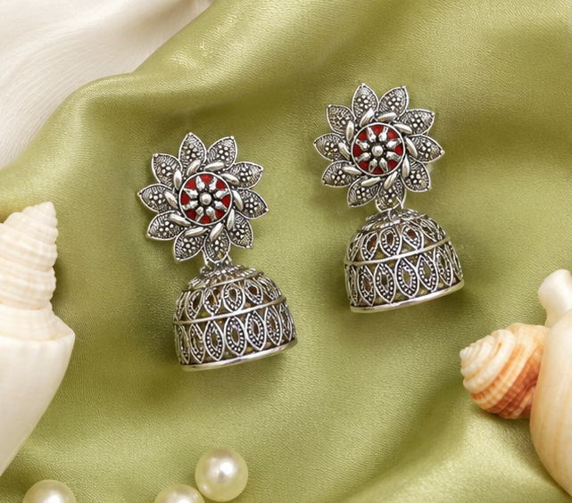 Oxidised Boho Earrings
