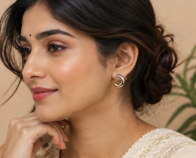 Chunky Half Hoops