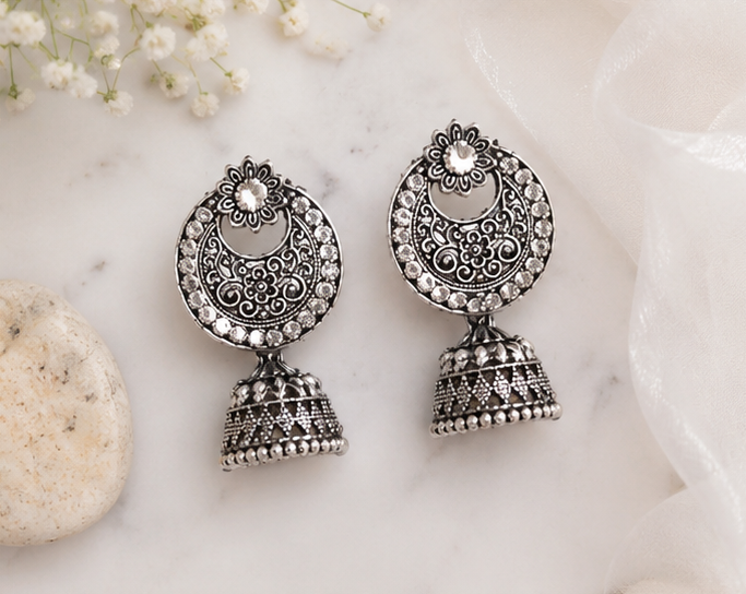 Oxidised Boho Earrings