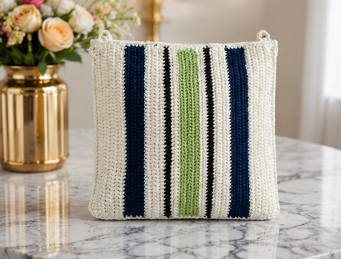 HANDMADE COTTON CROCHET BAG