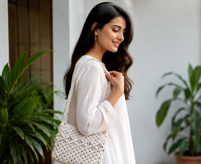 HANDMADE MACRAME BAG