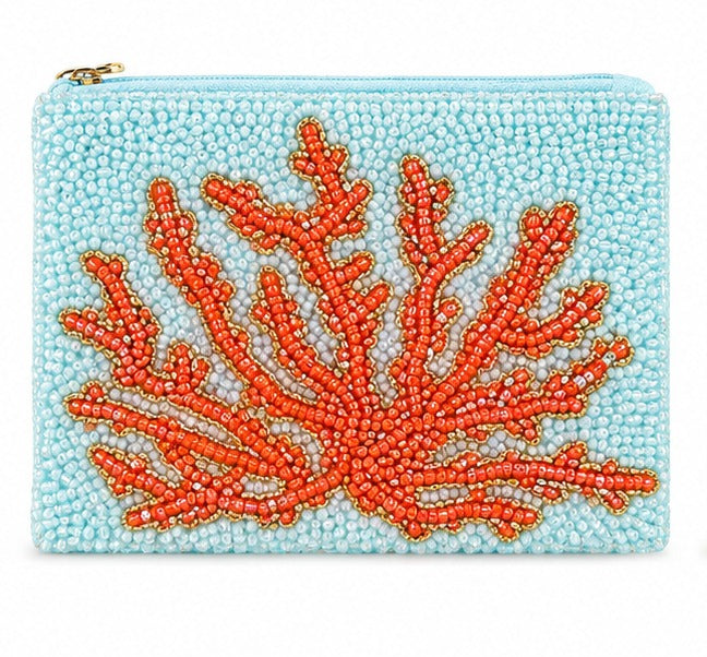 HANDMADE BEADED COIN PURSE