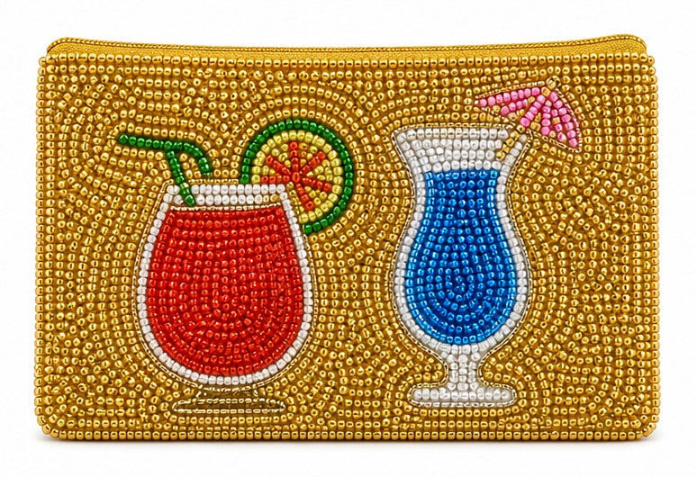 HANDMADE BEADED COIN PURSE