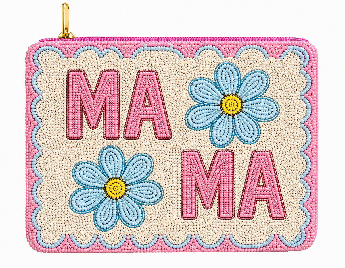 HANDMADE BEADED COIN PURSE