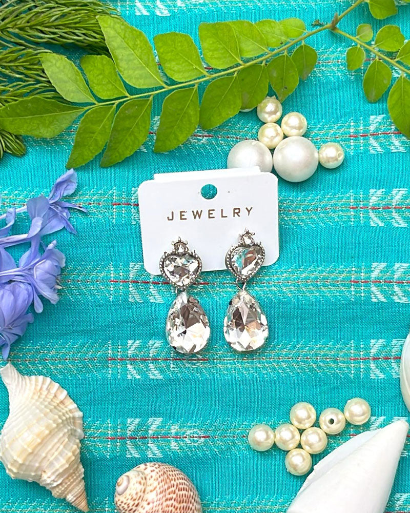 Crystal Tear Drop Earring