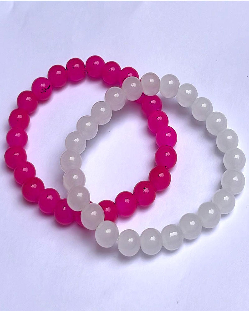 OPAQUE GLASS BRACELETS ( SET OF 2 )