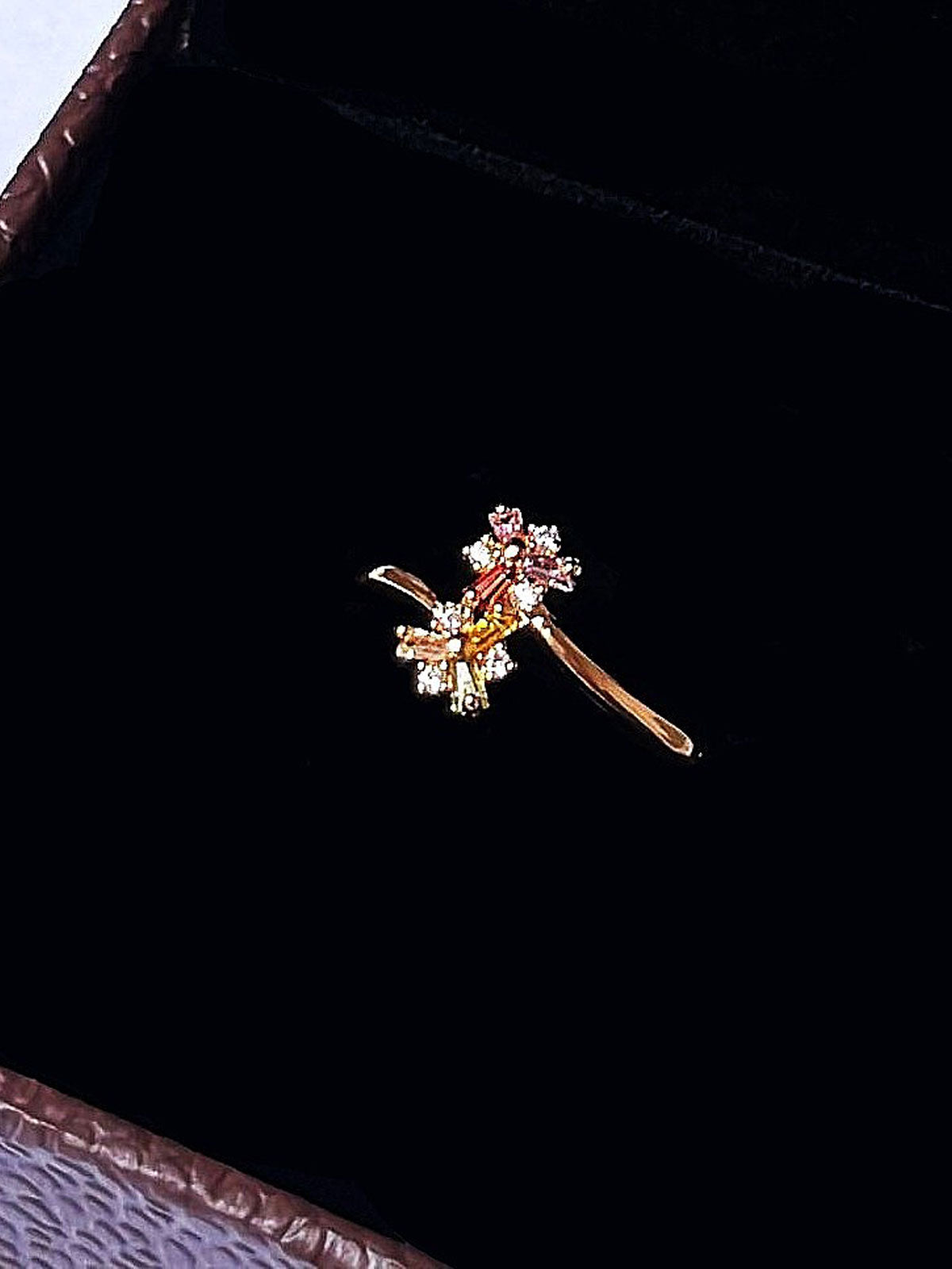 RHINESTONE AD RING