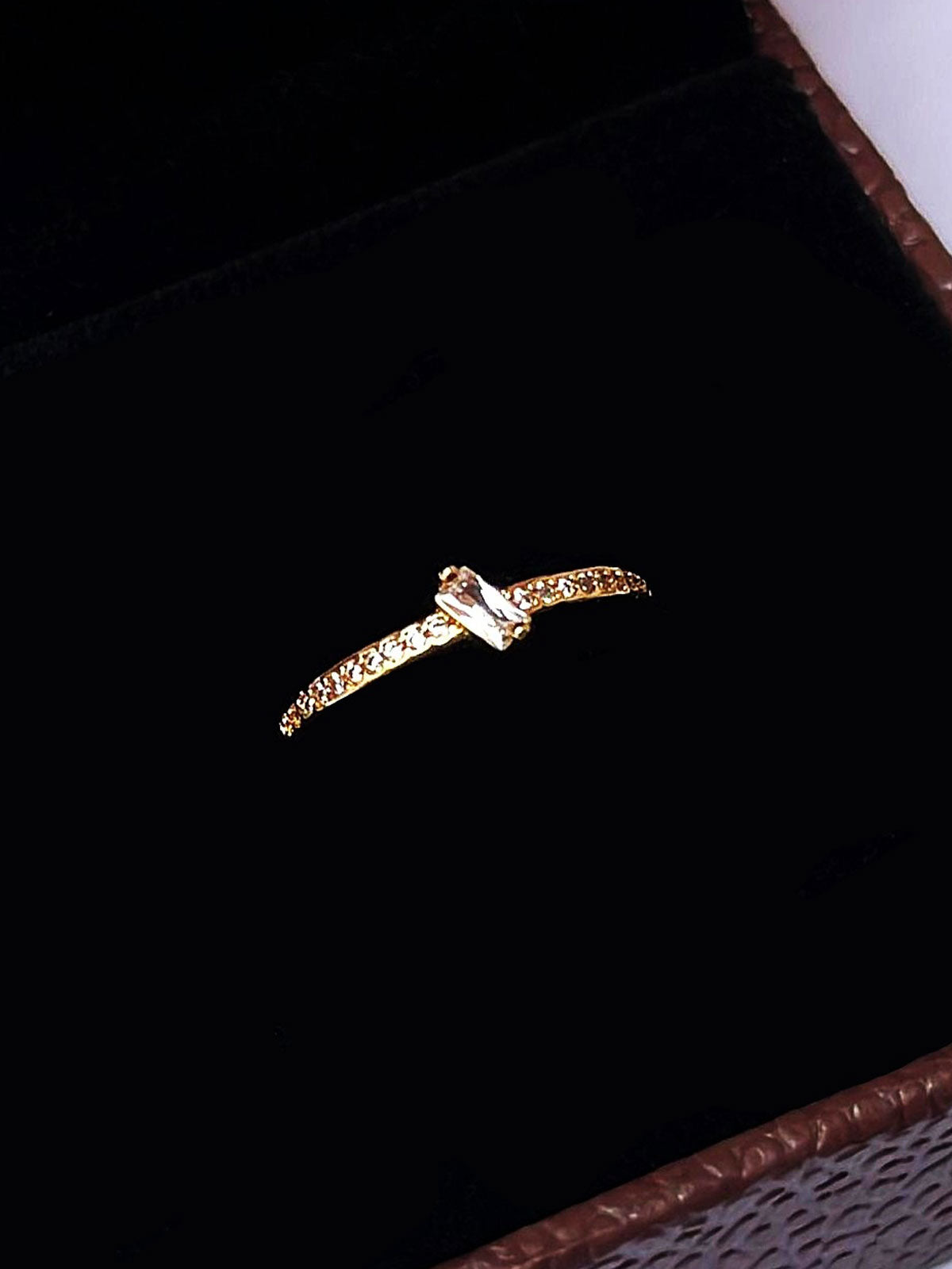 RHINESTONE AD RING