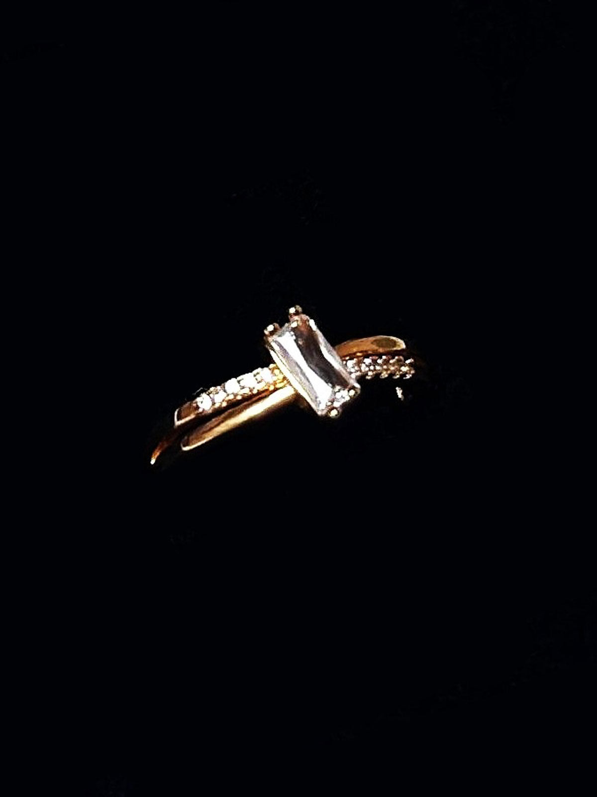 RHINESTONE AD RING