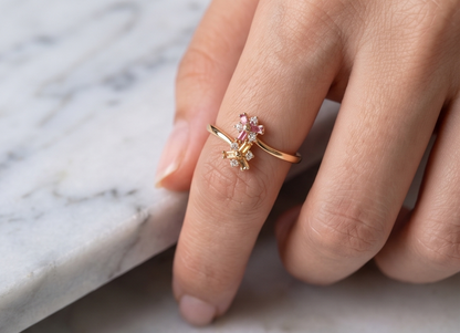 RHINESTONE AD RING