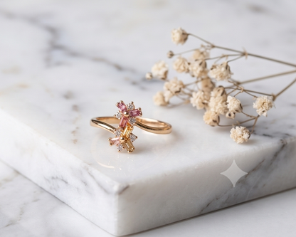 RHINESTONE AD RING