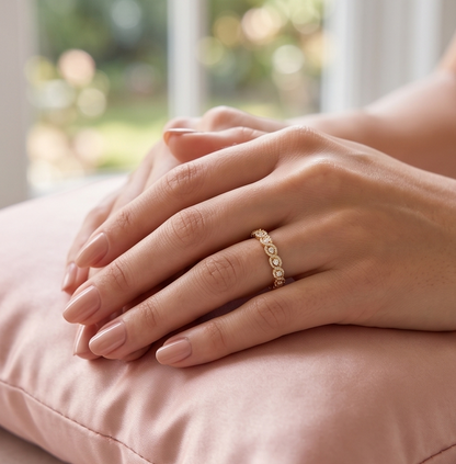 RHINESTONE AD RING
