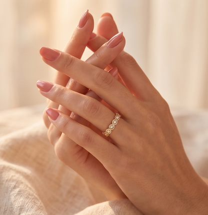 RHINESTONE AD RING