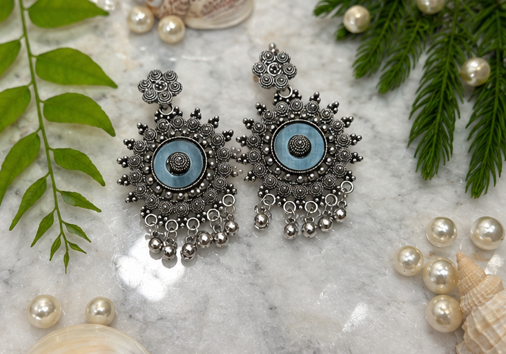 Oxidised Boho Earrings