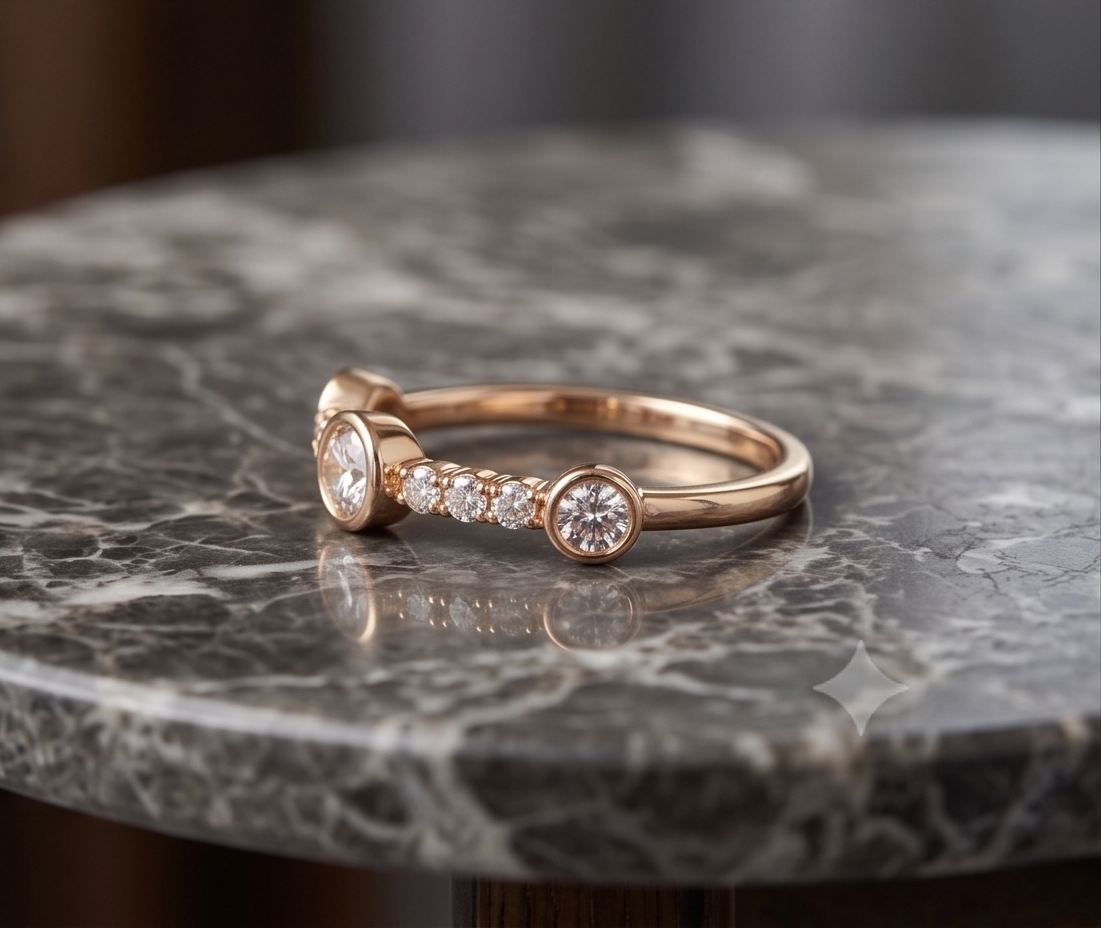 RHINESTONE AD RING