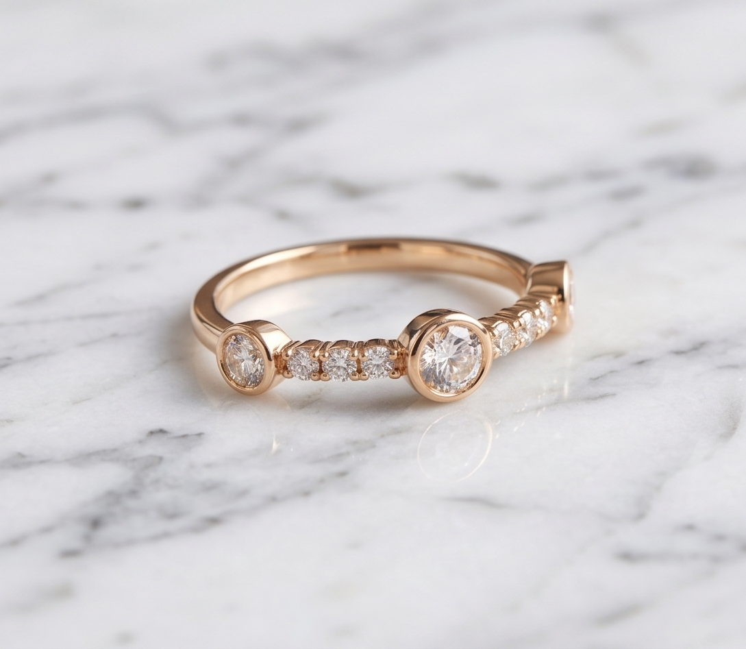 RHINESTONE AD RING
