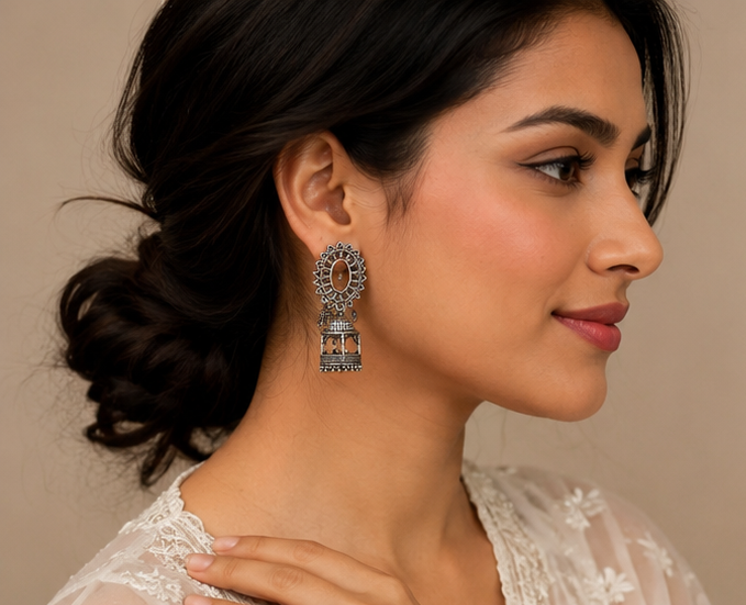 Oxidised Boho Earrings