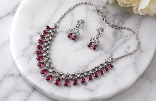 SCARLET ORCHID AD NECKLACE