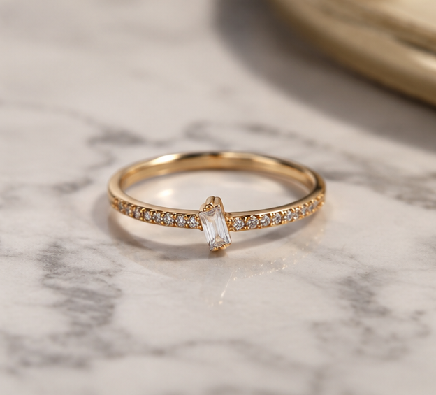 RHINESTONE AD RING