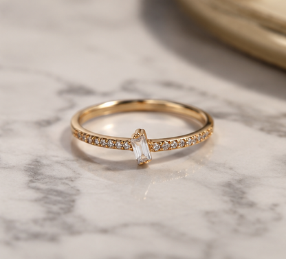 RHINESTONE AD RING