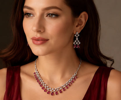 SCARLET ORCHID AD NECKLACE