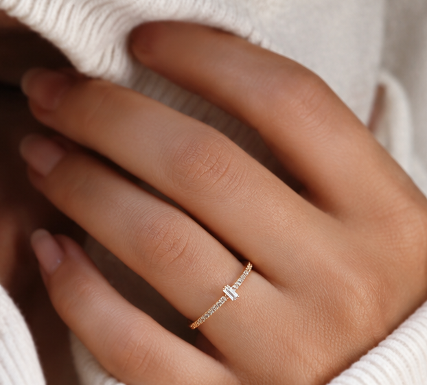RHINESTONE AD RING