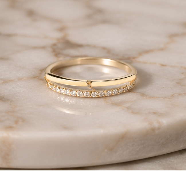 RHINESTONE AD RING