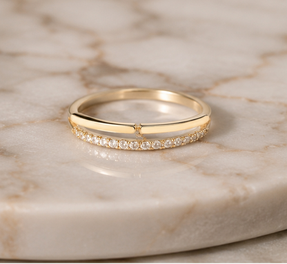 RHINESTONE AD RING