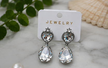 Crystal Tear Drop Earring