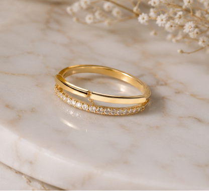 RHINESTONE AD RING