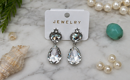 Crystal Tear Drop Earring