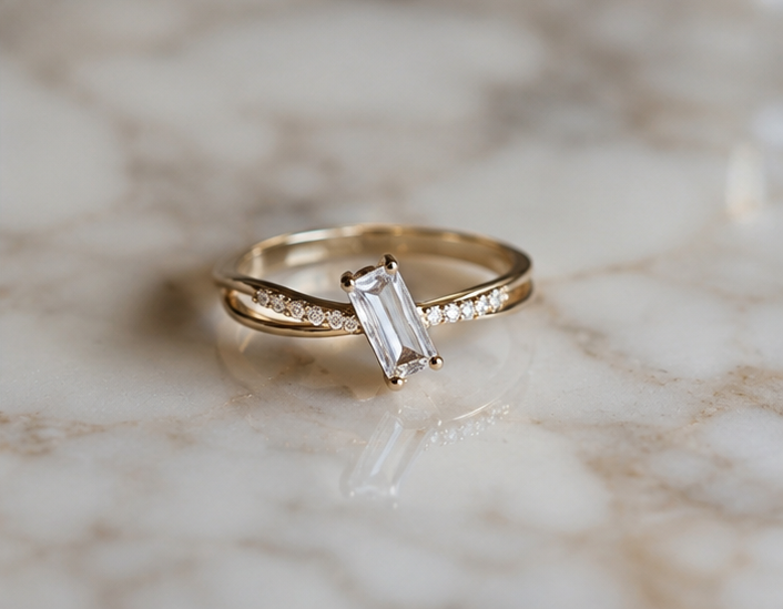 RHINESTONE AD RING