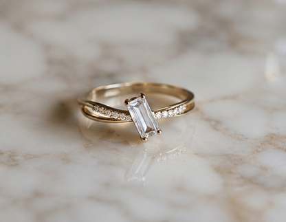 RHINESTONE AD RING
