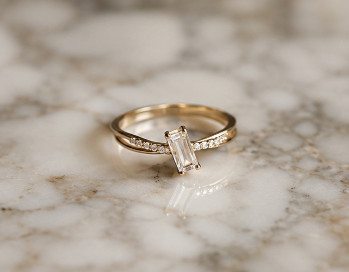 RHINESTONE AD RING
