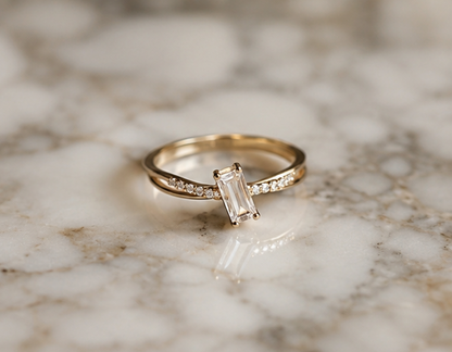 RHINESTONE AD RING