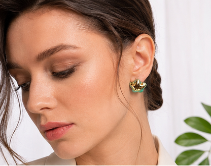 Golden Flower Stud