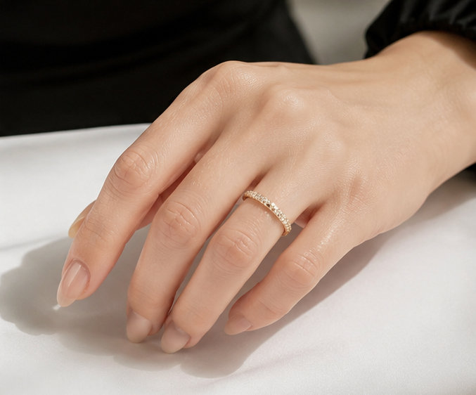 RHINESTONE AD RING