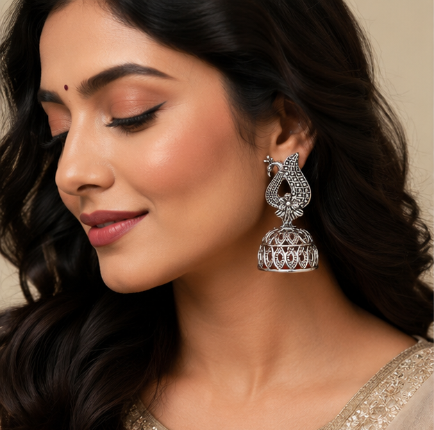Oxidised Boho Earrings