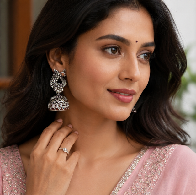 Oxidised Boho Earrings