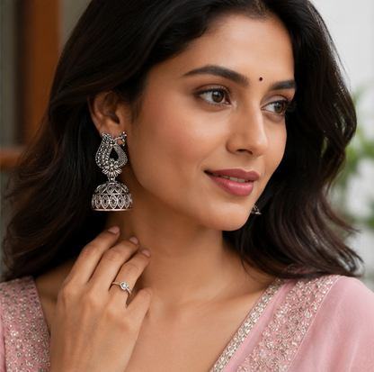 Oxidised Boho Earrings