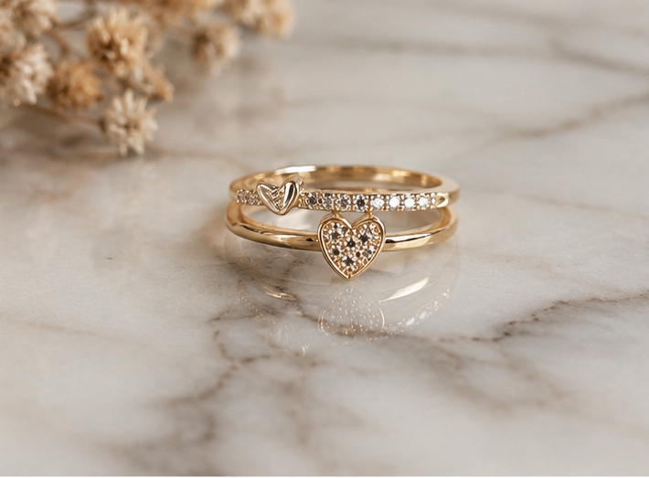 RHINESTONE AD RING