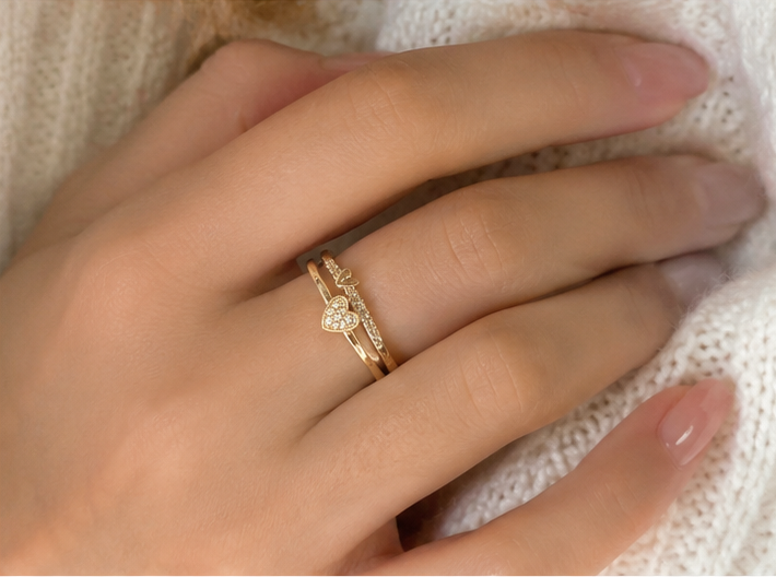 RHINESTONE AD RING