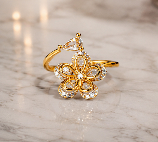 RHINESTONE AD RING