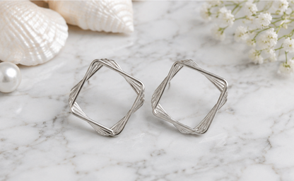 Square Spiral Earring