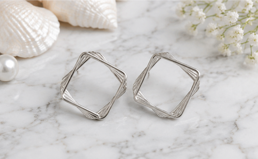 Square Spiral Earring