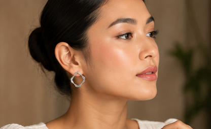 Square Spiral Earring