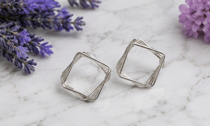 Square Spiral Earring