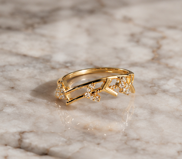 RHINESTONE AD RING