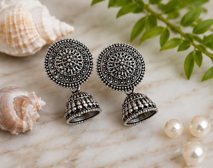 Oxidised Boho Earrings